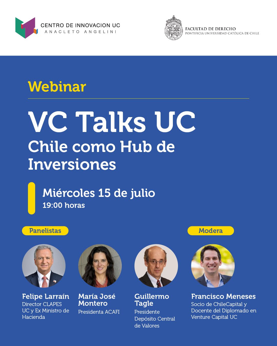 Conversatorio VC Talks II: Chile como Hub de Inversiones del Centro Innova UC